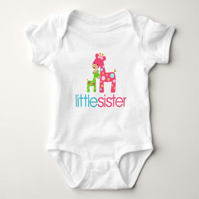 Funky Giraffe Little Sister tshirt (Front)