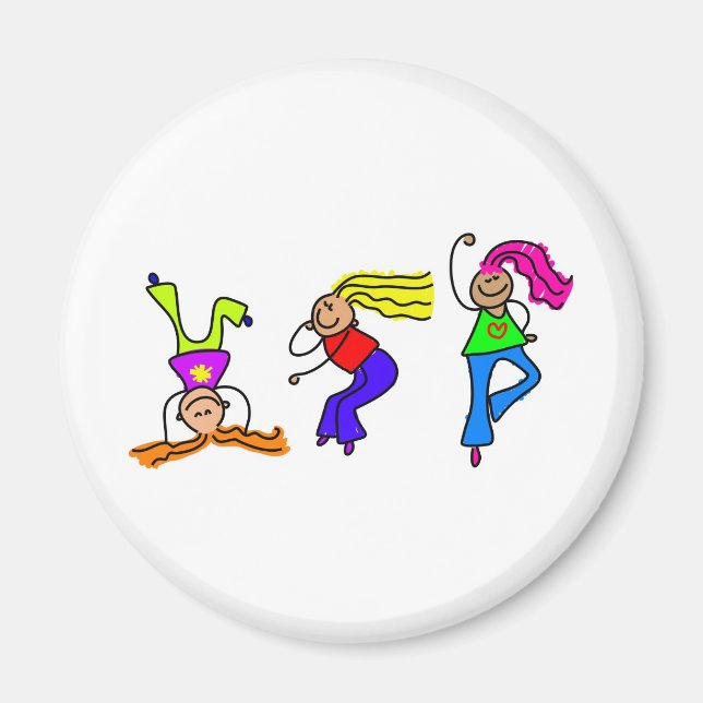 Funky Girls Magnet (Front)