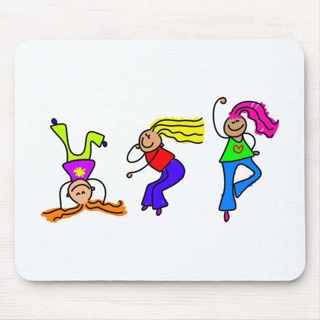 Funky Girls Mouse Mat (Front)