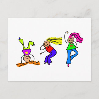 Funky Girls Postcard