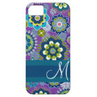 Funky Girly Floral Pattern with monogram