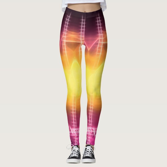 Funky Glow in the Dark Leggings (Front)