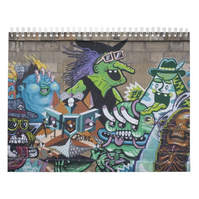 Funky Graffitis In Vienna Austria 2025 Calendar (Cover)