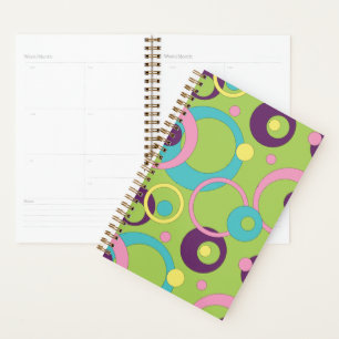 Funky Green Circles Planner