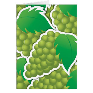 Funky green grapes