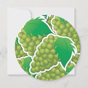Funky green grapes
