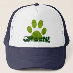 Funky Green Hat! Trucker Hat