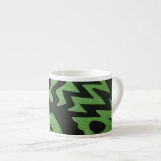 Funky Green Zigzag Speciality Mug