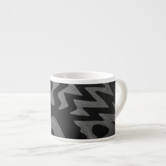 Funky Grey Zigzag Speciality Mug