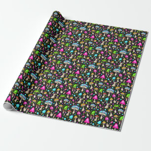Funky Groovy Mushroom Wrapping Paper