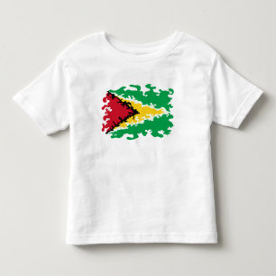 Funky Guyana Flag Custom Toddler T-Shirt