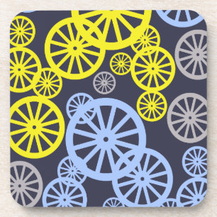 Funky Happy Wheel Circle Pattern Product Coaster