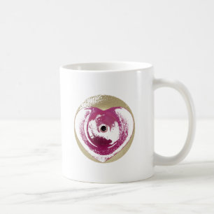 funky heart coffee mug