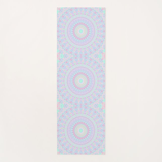 Funky Hippie Mandala  Yoga Mat (Front)