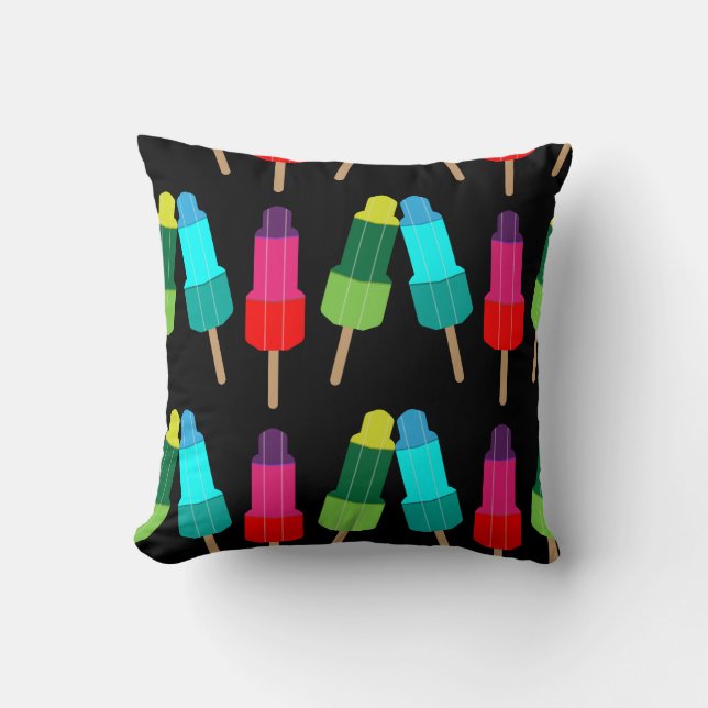 Funky Ice-Cream Pattern | Ice-Cream Graphic Duvet  Cushion (Front)