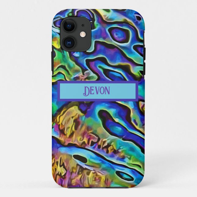 Funky Iridescent Abalone Sea Shell      Case-Mate iPhone Case (Back)