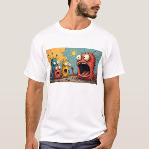 Funky Kaiju Osaka Monster Art Spread Joy & Smiles T-Shirt