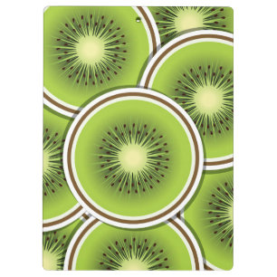 Funky kiwi fruit slices clipboard