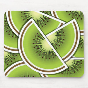 Funky kiwi fruit wedges mouse mat