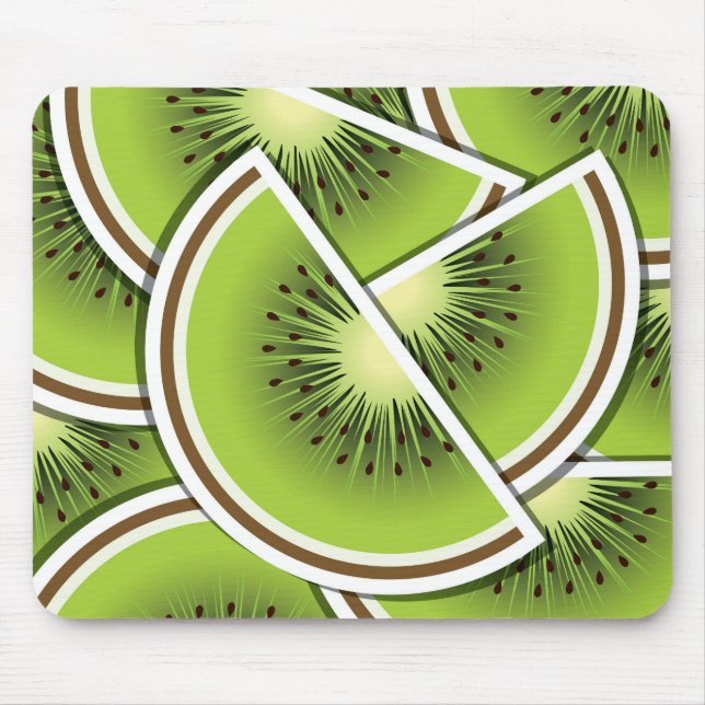 Funky kiwi fruit wedges mouse mat (Front)