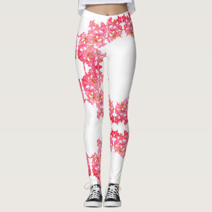 Funky Kudu Lily Flowers Print Leggings