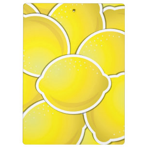Funky lemon clipboard