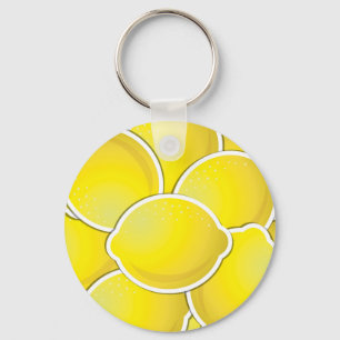 Funky lemon key ring