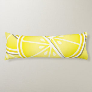 Funky lemon wedges! body cushion