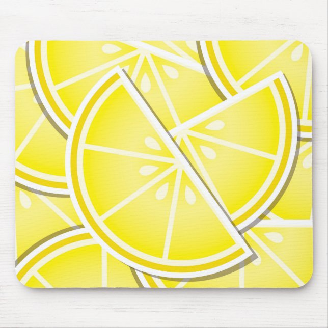 Funky lemon wedges! mouse mat (Front)