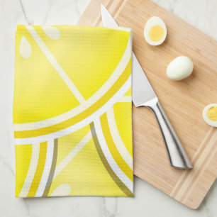 Funky lemon wedges! tea towel