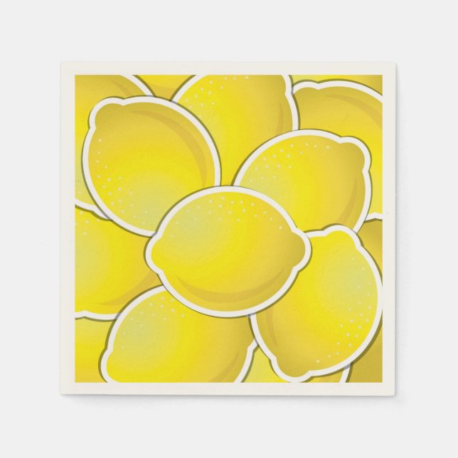 Funky lemons napkin (Front)