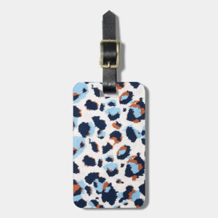 Funky Leopard Patterns Animal Zoo Art Animal Art Luggage Tag