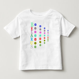Funky Letters Belarus Беларусь T-Shirt Tee
