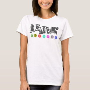 Funky Letters Belarus Беларусь T-Shirt Tee