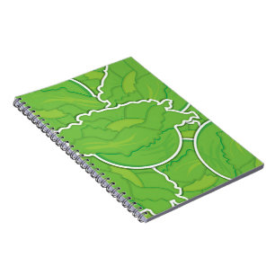 Funky lettuce notebook