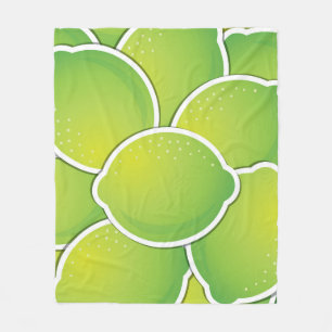 Funky lime fleece blanket
