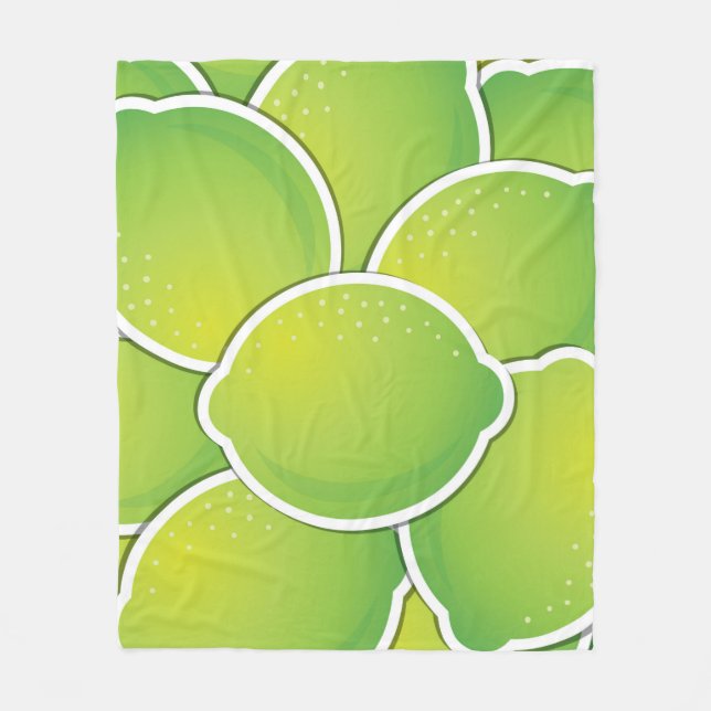 Funky lime fleece blanket (Front)