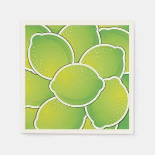Funky lime napkin