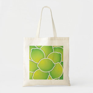 Funky lime tote bag