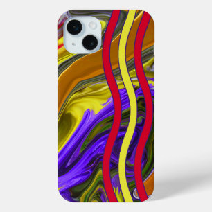 Funky Liquid Wave iPhone 15 Mini Case