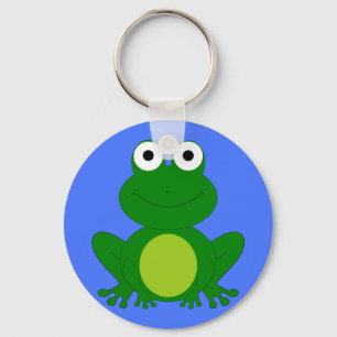 Funky little frog pond key ring