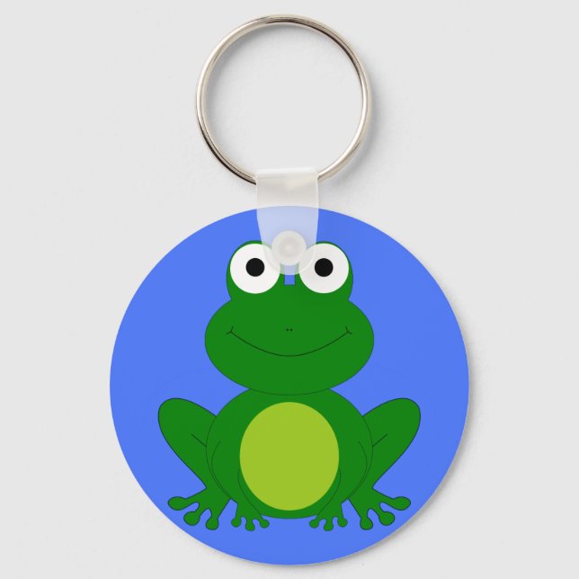 Funky little frog pond key ring (Front)