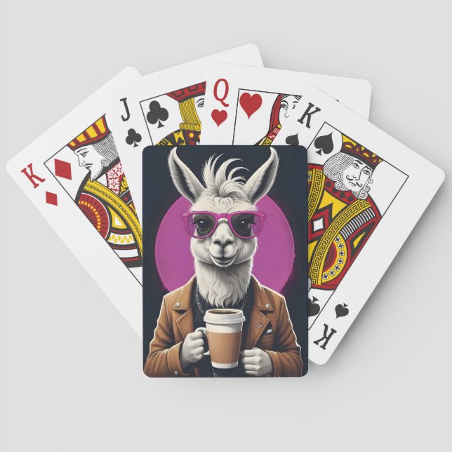 Funky Llama Playing Cards  (Back)