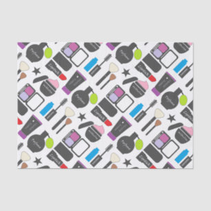 Funky Makeup Collage Tissue Paper