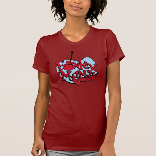 Funky Mama red T T-Shirt (Front)