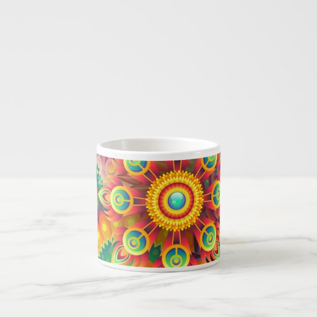 Funky Mandalas Espresso Cup (Front)
