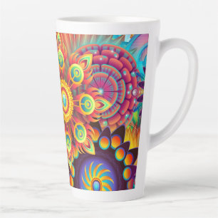 Funky Mandalas Latte Mug