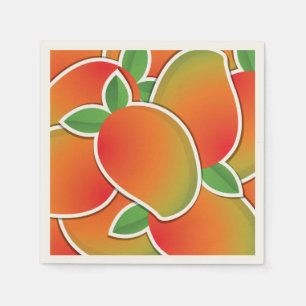 Funky mango napkin