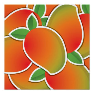 Funky mango poster