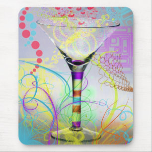 Funky Martini Mouse Mat